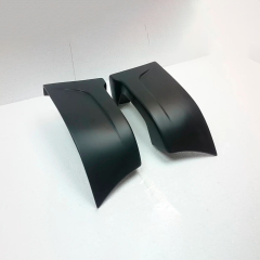 Накладки (клыки) заднего бампера для Mazda 3, хэтчбэк (2003-2009), глянец